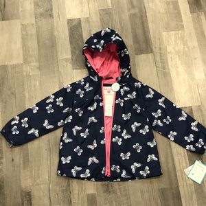 🦋 printed rain coat Carter’s for girls 3t❤️💕